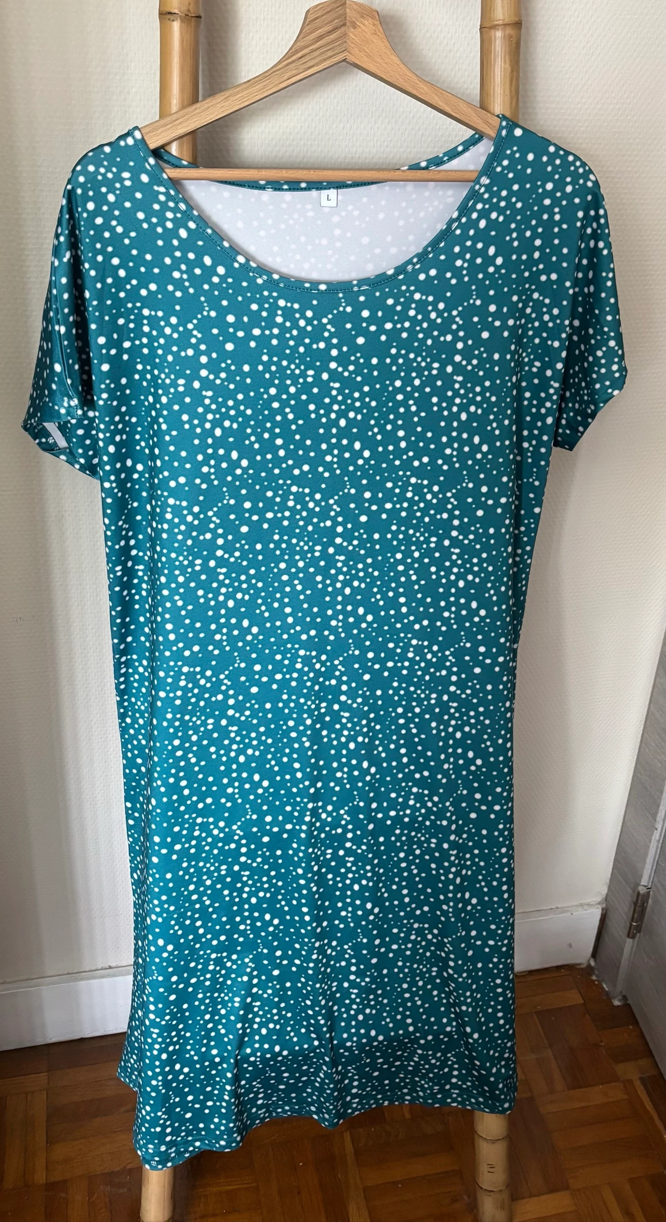 🌸 Green tunic dress - Size L – photo 5
